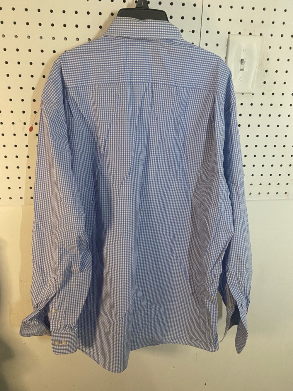 Tommy Hilfiger Navy and White Gingham Dress Shirt - Picture 6 of 7